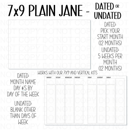 7x9 PLAIN JANE PLANNER